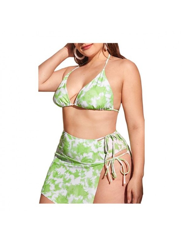 Costume da Bagno 2 Pezzi Donna Taglie Grandi Oversize Swimsuit Bikini WP0025